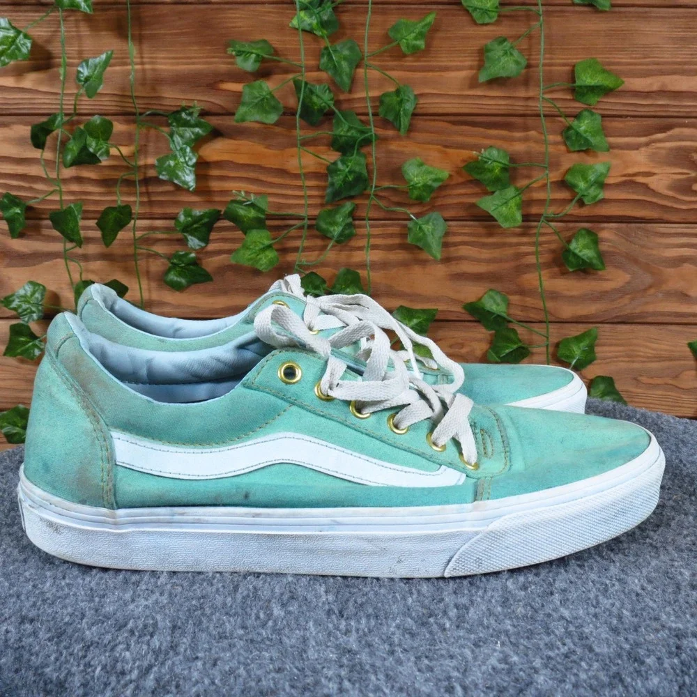 Vans TNT 5 Womens 10 Seafoam Green‎ Suede Low Top Skate Sneakers Casual Shoes